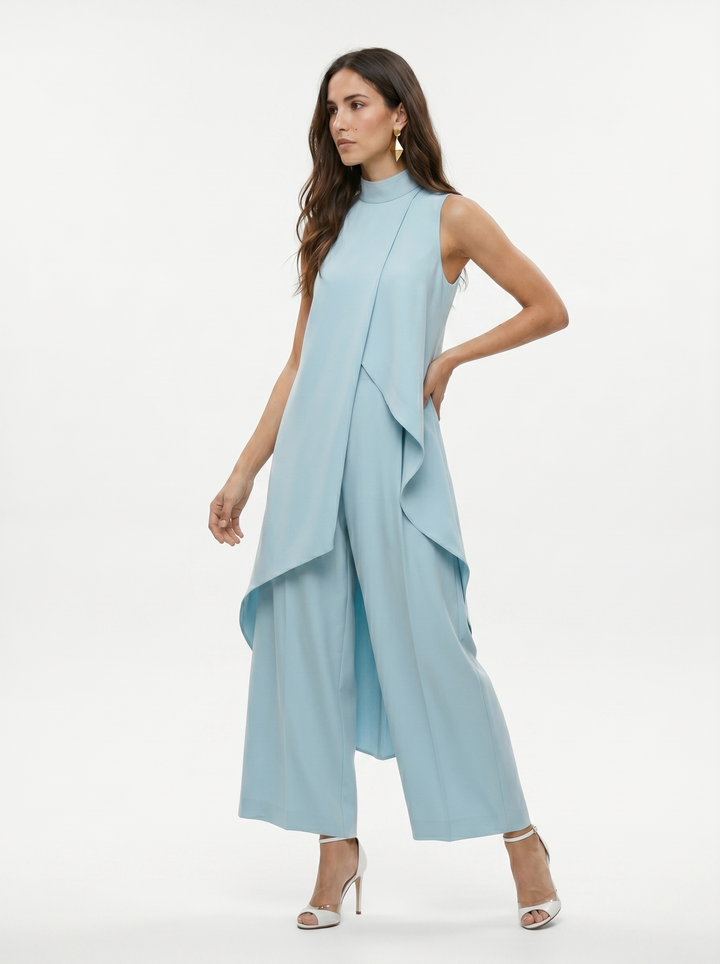 Sara | Women's Turtleneck Sleeveless Set