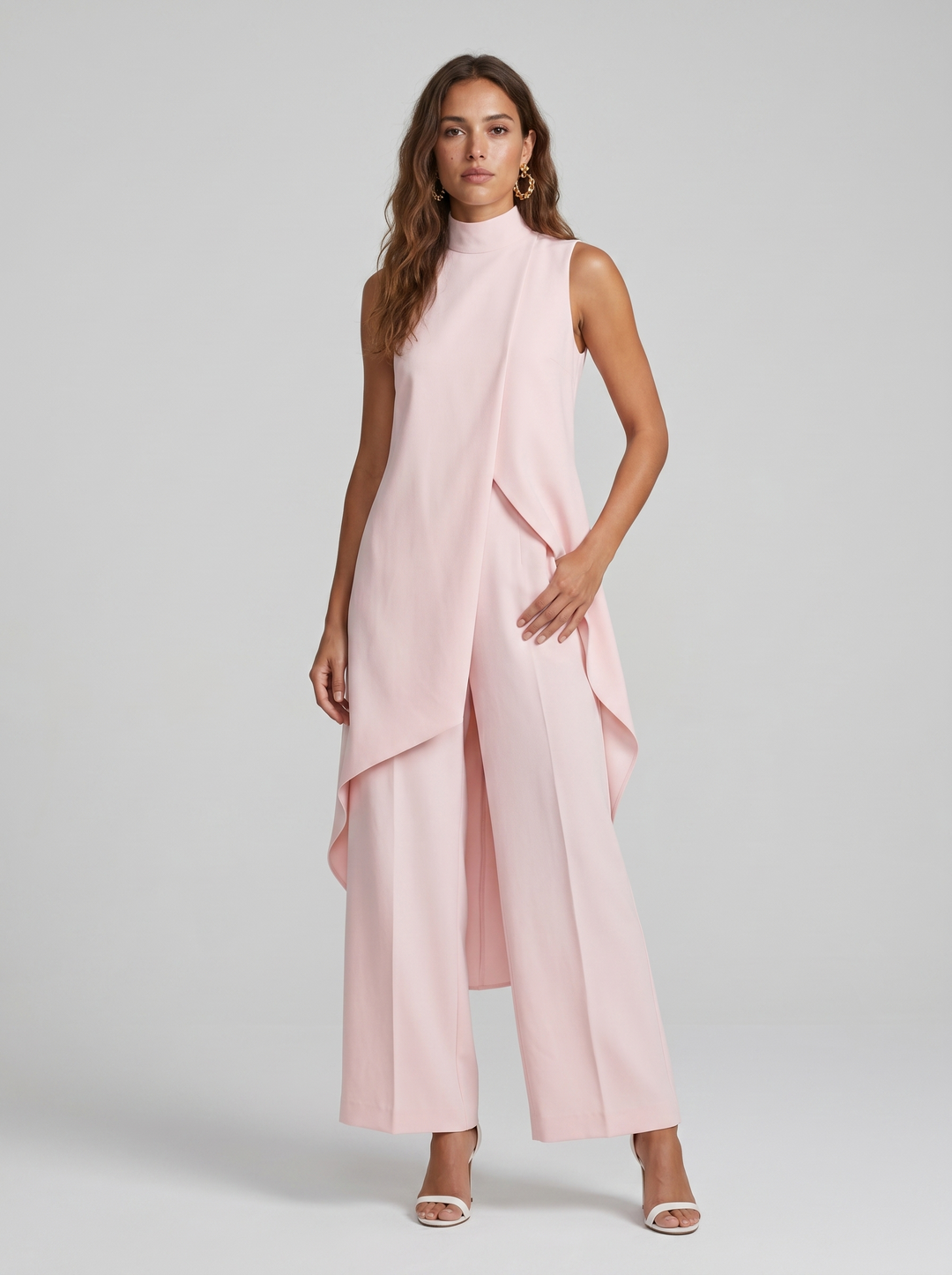 Sara | Women's Turtleneck Sleeveless Set