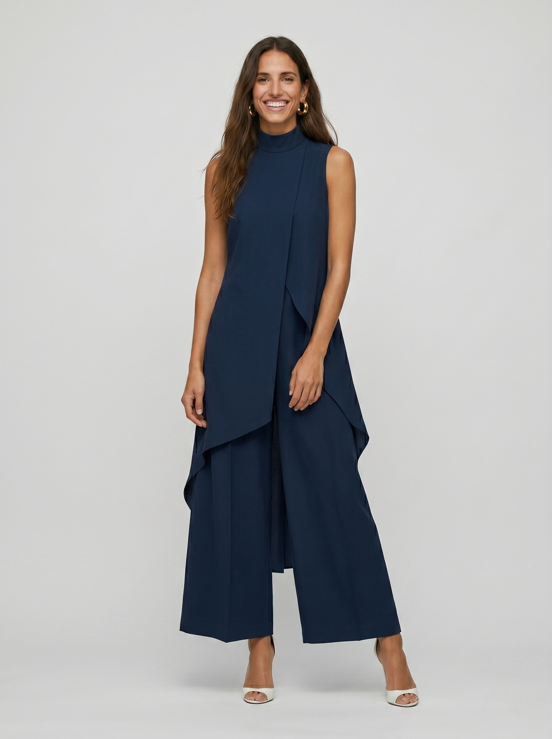 Sara | Women's Turtleneck Sleeveless Set
