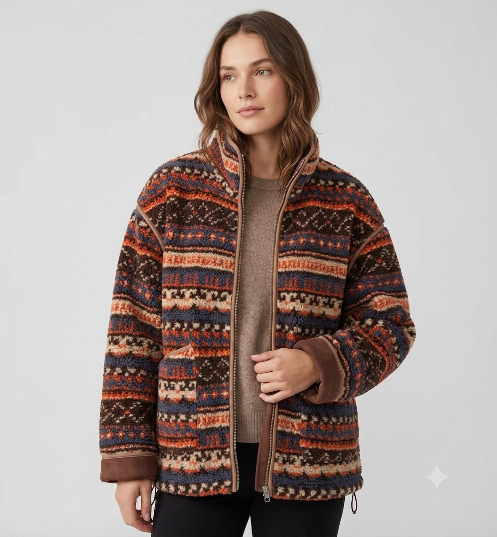 Women's jacket with pockets and long sleeves