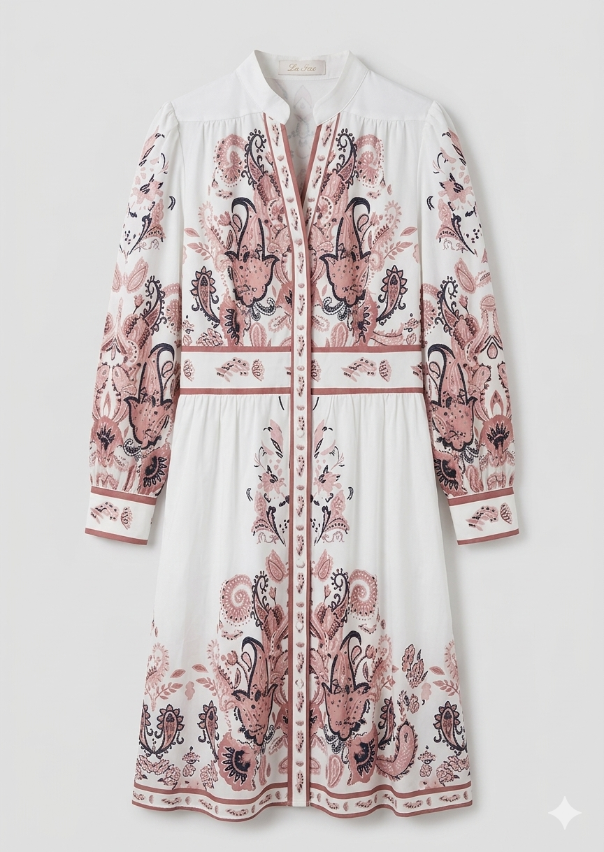 Heidi-Inspired Floral V-Neck Long Sleeve Maxi Dress for Festive Occasions