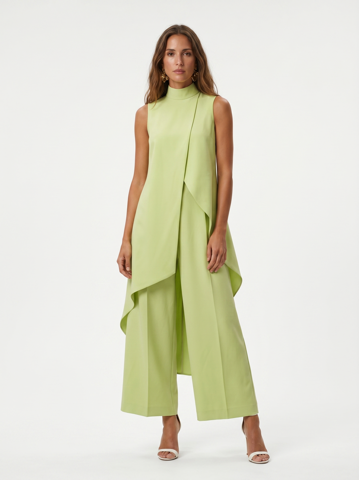 Sara | Women's Turtleneck Sleeveless Set