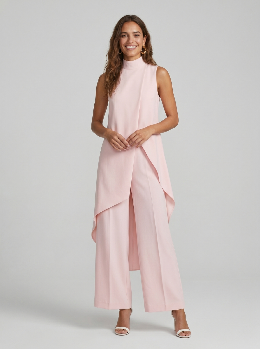 Sara | Women's Turtleneck Sleeveless Set