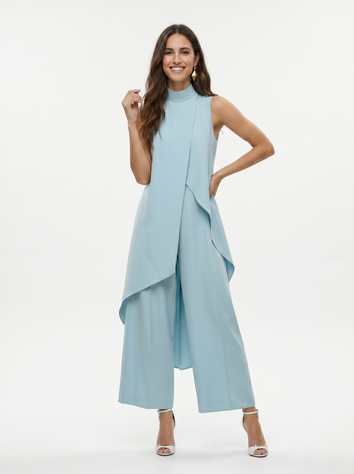 Sara | Women's Turtleneck Sleeveless Set