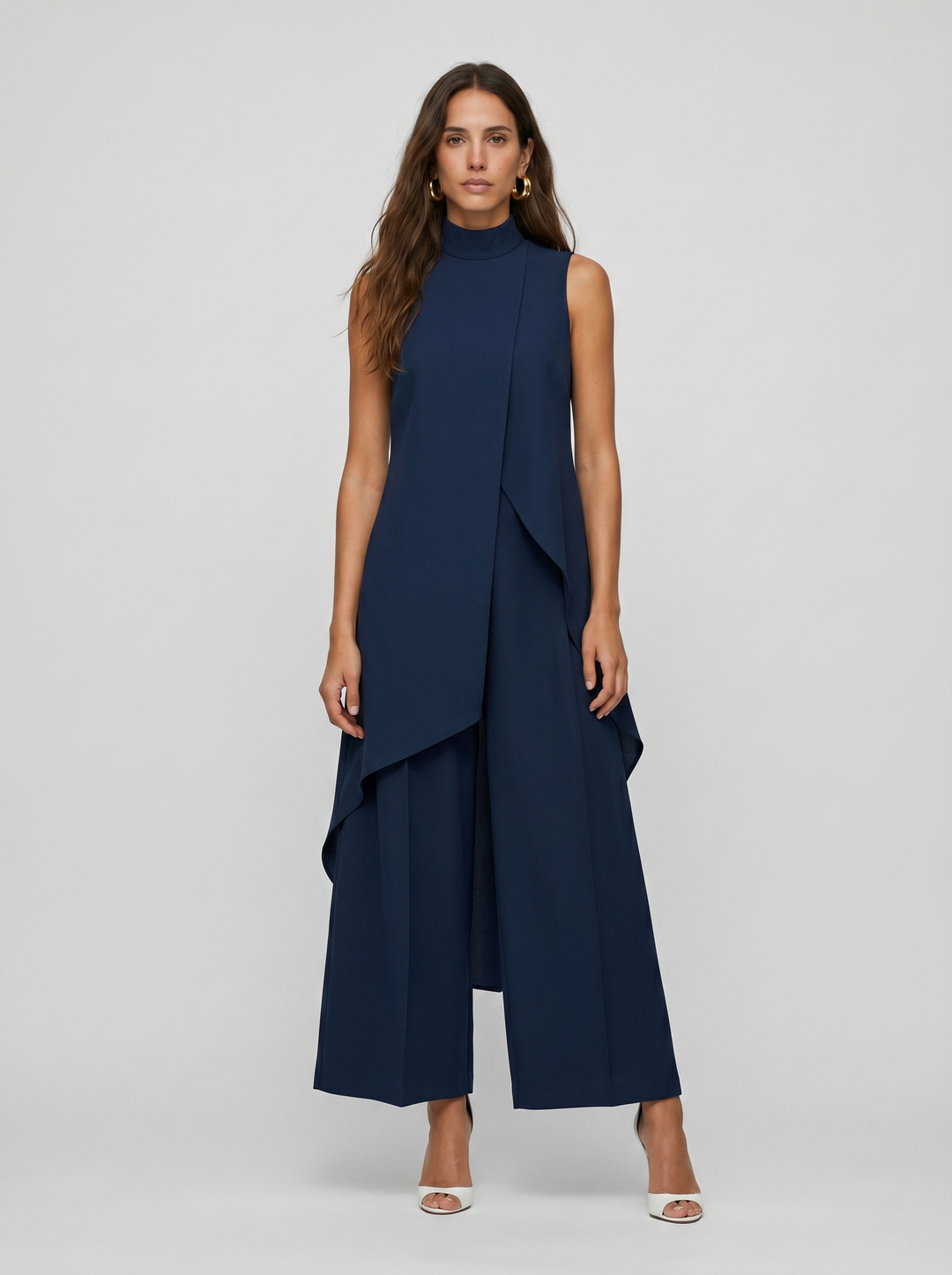 Sara | Women's Turtleneck Sleeveless Set