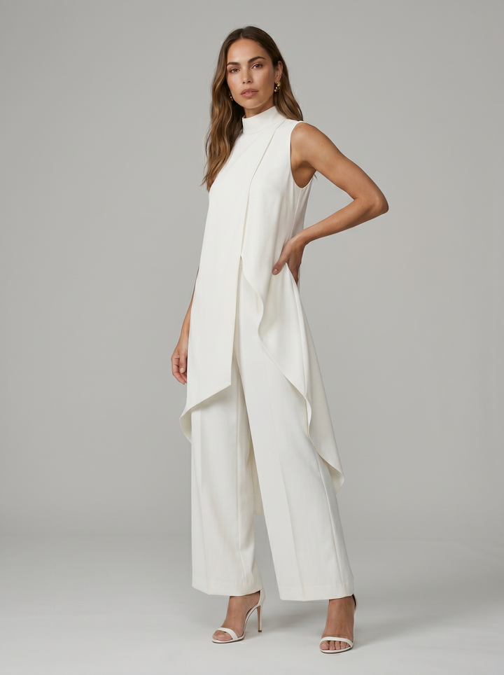 Sara | Women's Turtleneck Sleeveless Set