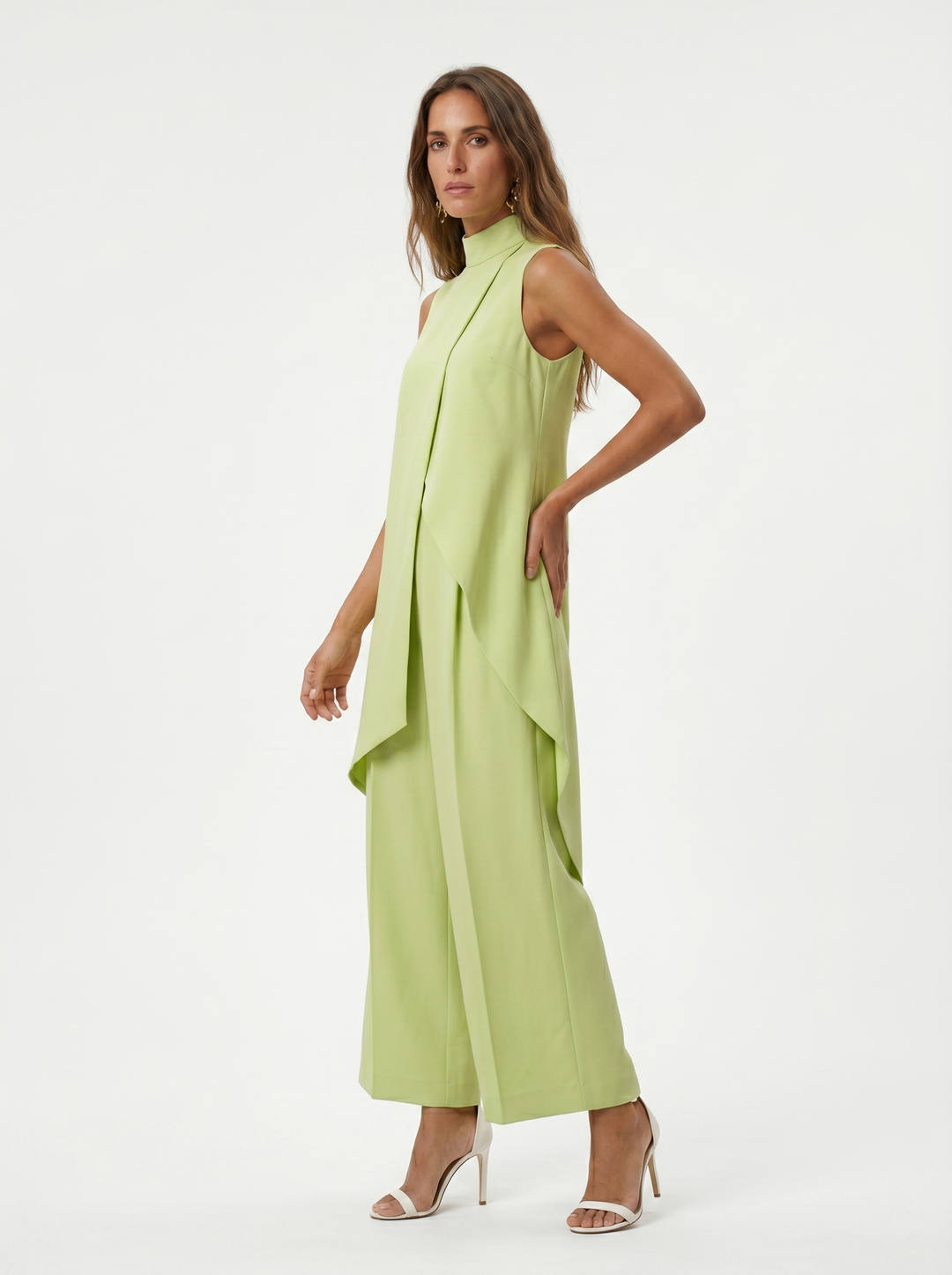 Sara | Women's Turtleneck Sleeveless Set