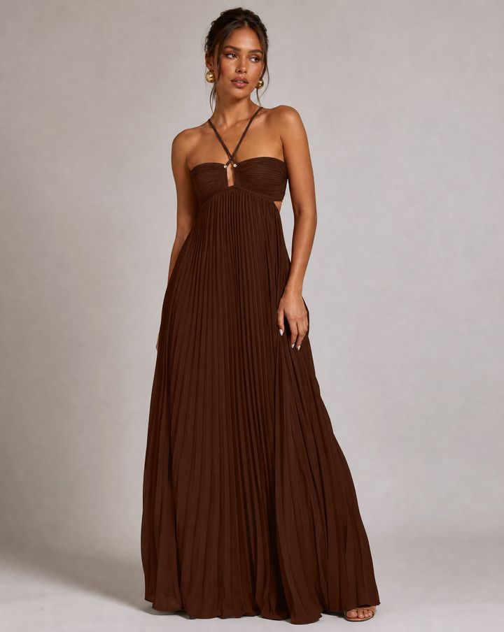 Ärmelloses Maxikleid mit Cut-Out für Damen