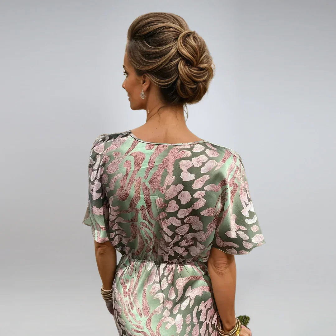 Kelsey - V-Neck Twisted Detail Maxi Dress