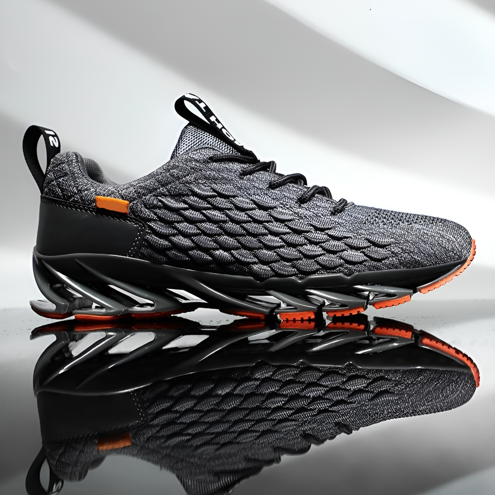 Men’s running sneakers with lace-up closure