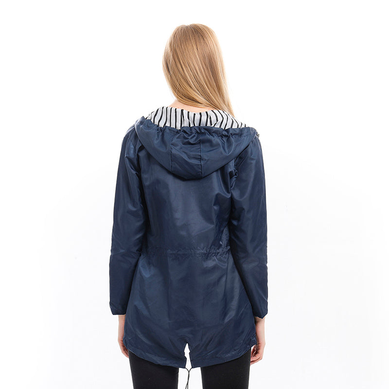 Fleur | Women's Hooded Jacket with Drawstring