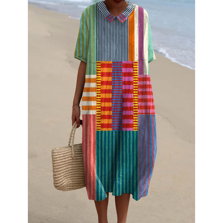 Katrin™ - Women's Vintage Style Geometric Dress