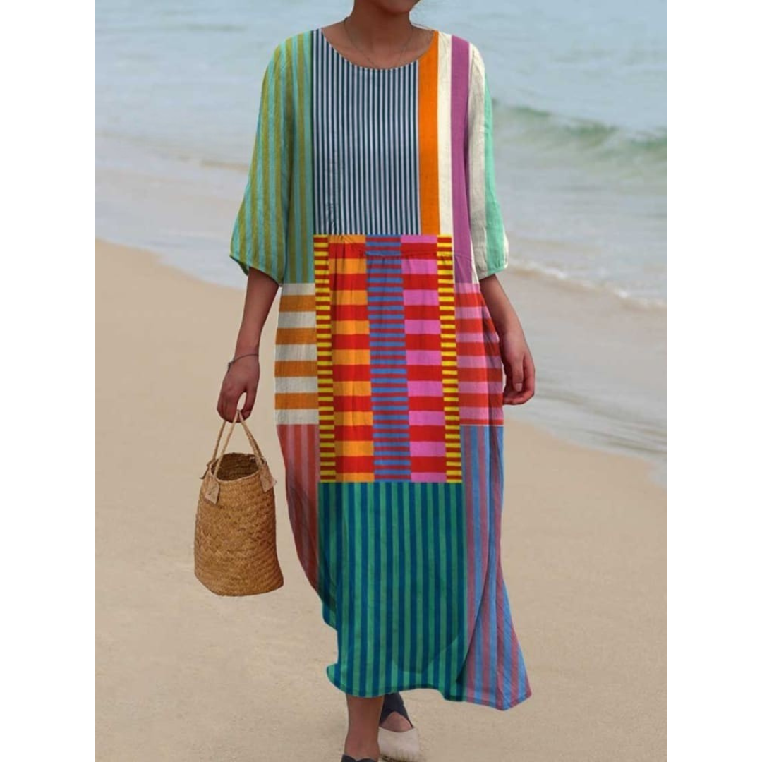 Katrin™ - Women's Vintage Style Geometric Dress