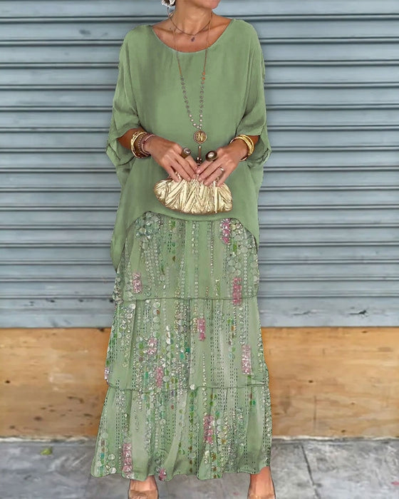 Emie™ - Boho Elegance Layered Dress