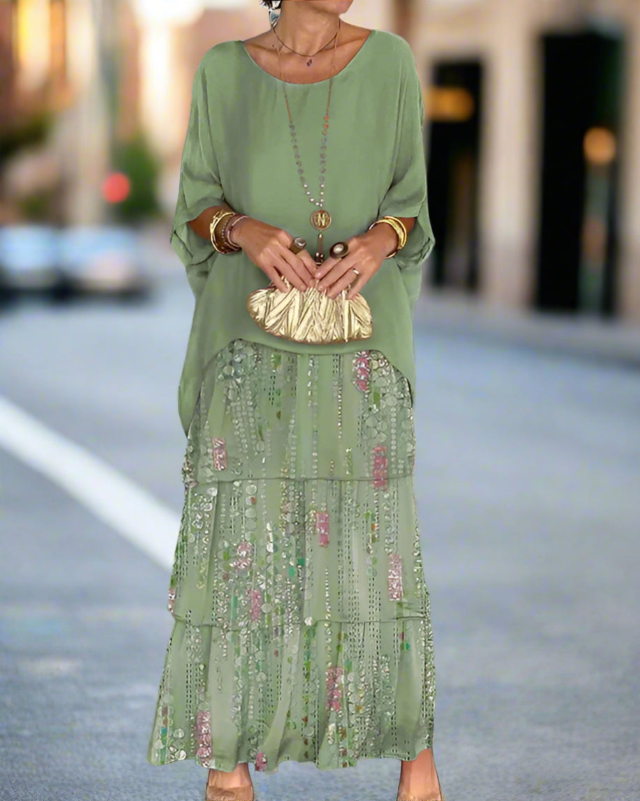 Emie™ - Boho Elegance Layered Dress