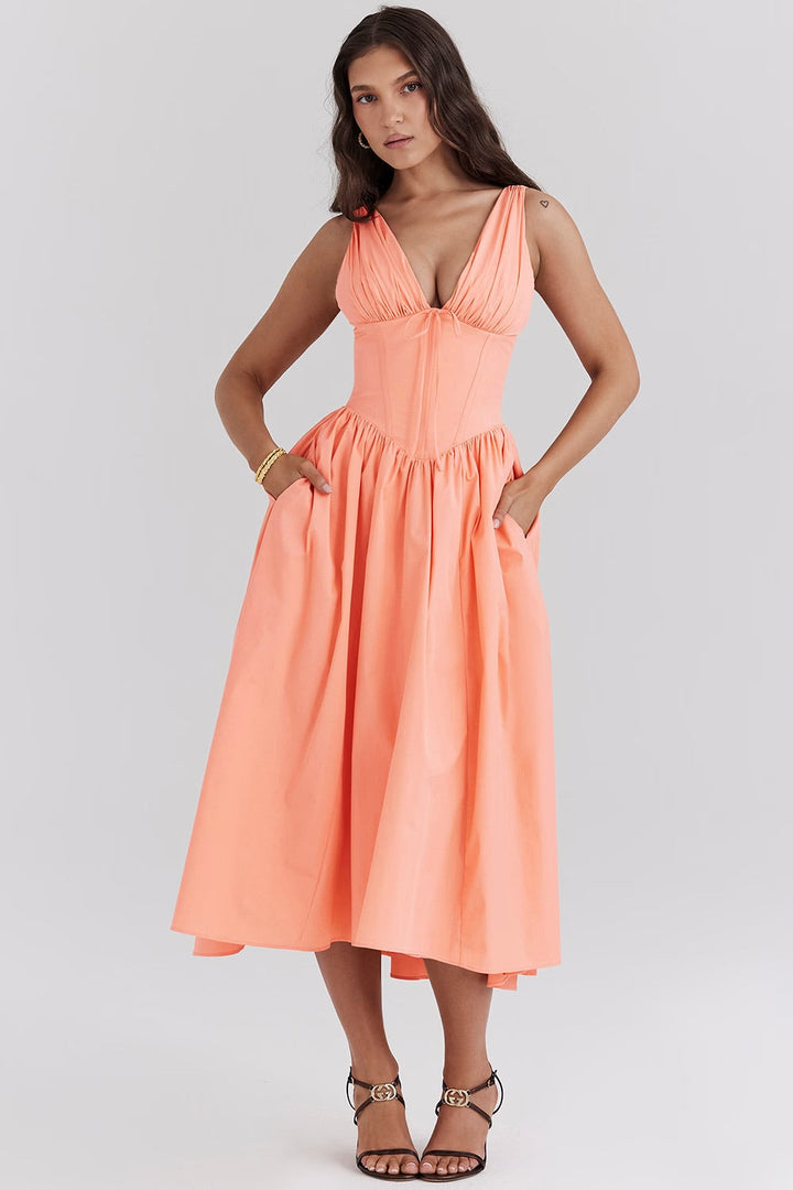 Aeliana - Elegant, flattering summer dress