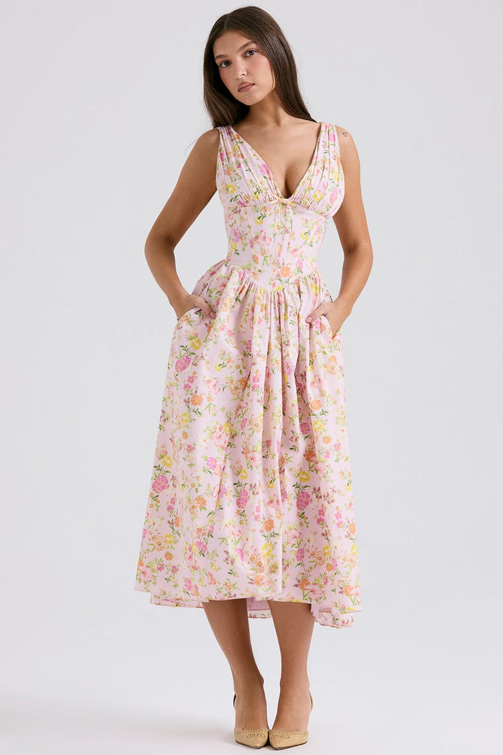 Aeliana - Elegant, flattering summer dress