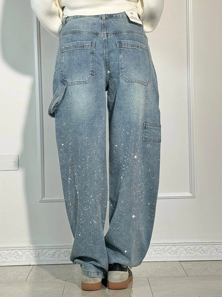 Violette™ - High-waisted wide-leg trousers with button pockets