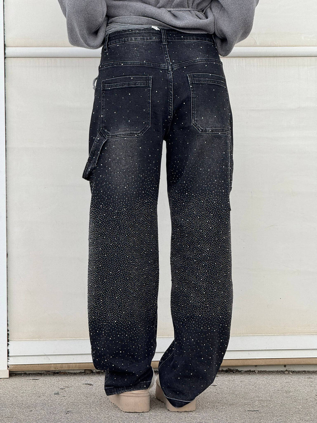 Violette™ - High-waisted wide-leg trousers with button pockets