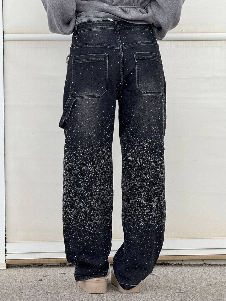 Violette™ - High-waisted wide-leg trousers with button pockets