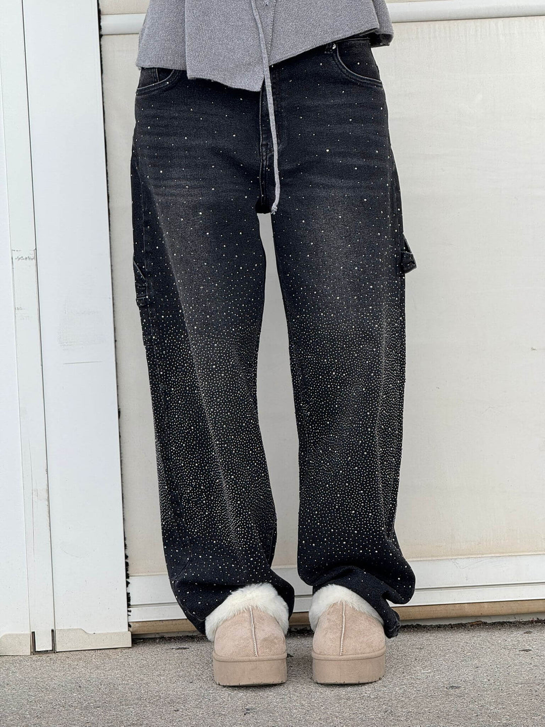 Violette™ - High-waisted wide-leg trousers with button pockets