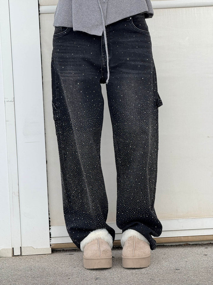 Violette™ - High-waisted wide-leg trousers with button pockets