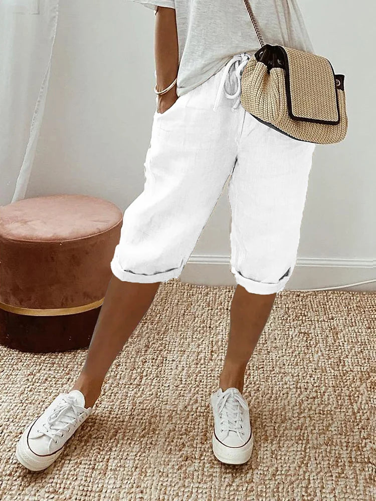 EVA™ - Cotton-Linen Women's Trousers