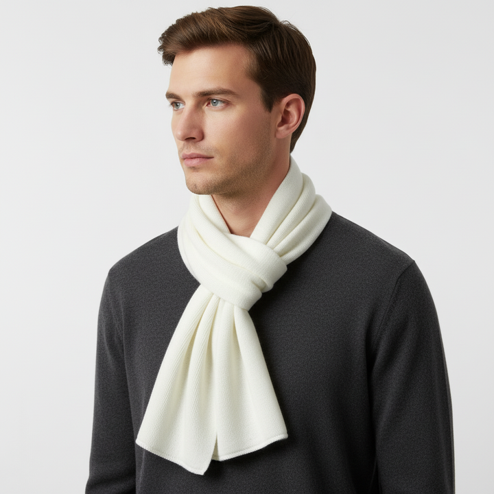 Langer Gestrickter Unisex Schal mit Rippenstruktur