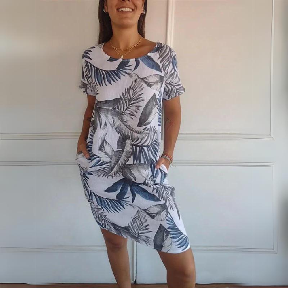 Marije | Comfortable Round-Neck Dress