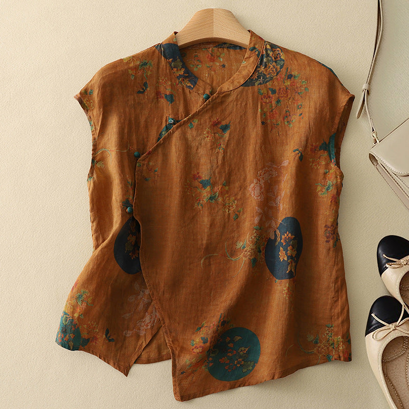 Amanda™ - Elegant Linen Top