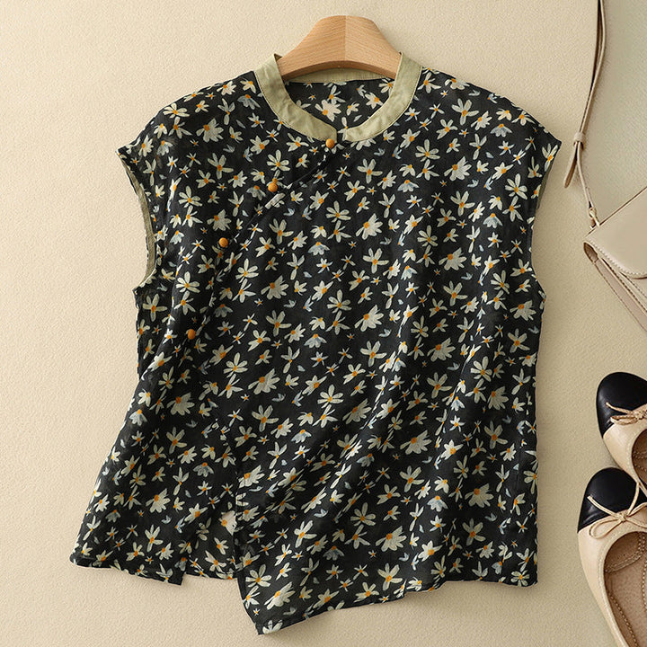 Amanda™ - Elegant Linen Top