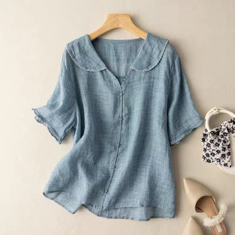 Kristi™ | Retro-Inspired Blouse with Button Details