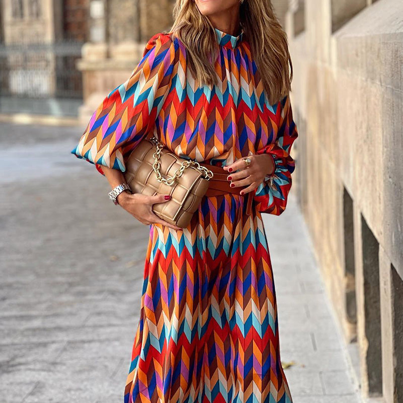 Cassandra - Lively Geometric Dress
