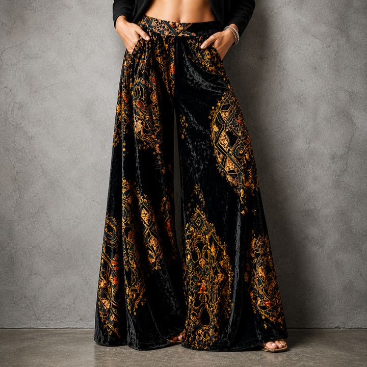 Maude - Coastal Boho™ Relaxed Wide-Leg Trousers