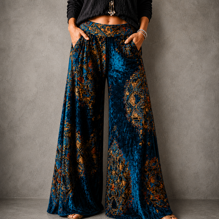 Maude - Coastal Boho™ Relaxed Wide-Leg Trousers