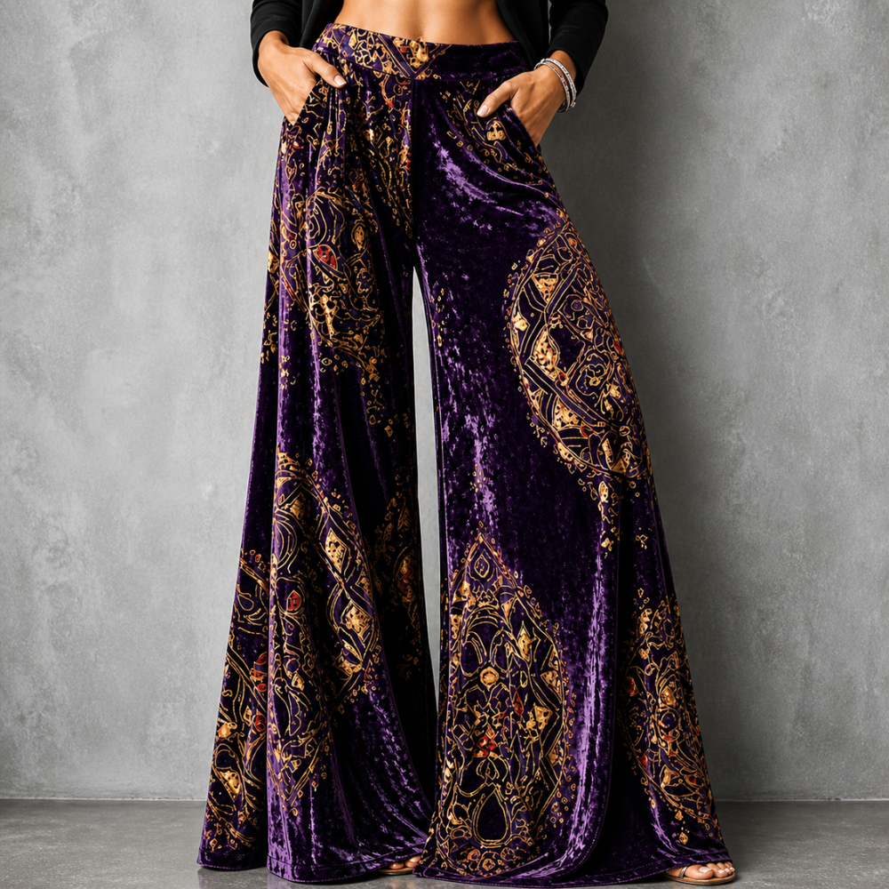 Maude - Coastal Boho™ Relaxed Wide-Leg Trousers