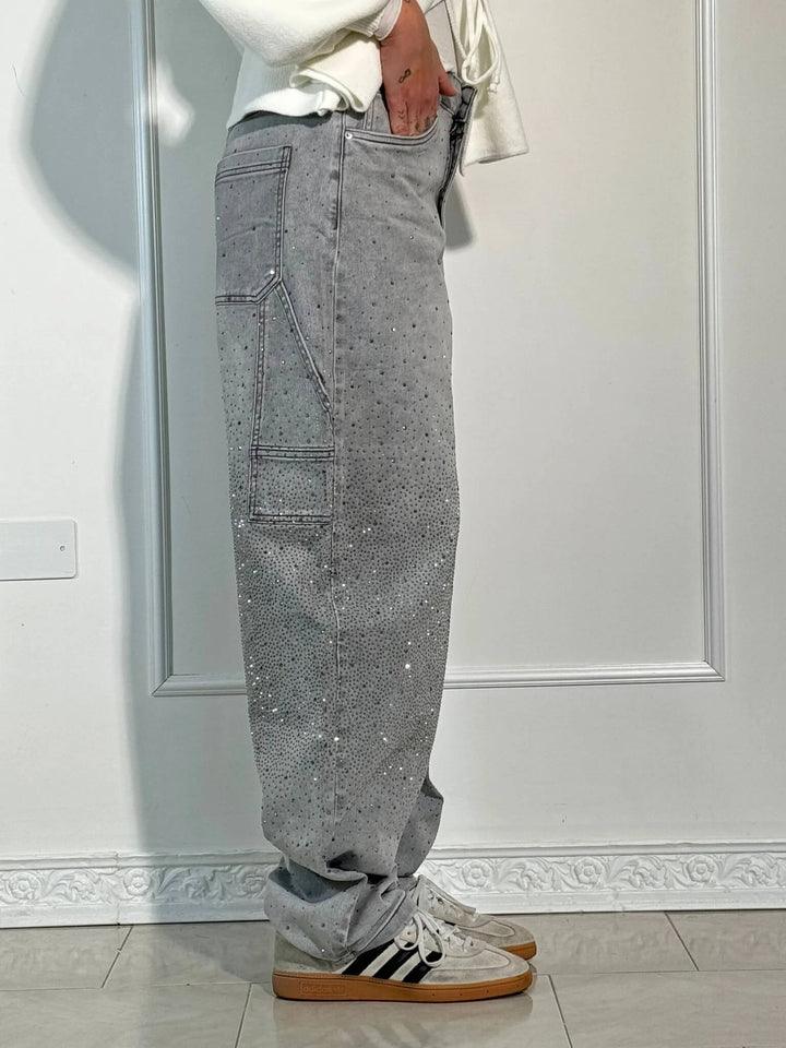 Violette™ - High-waisted wide-leg trousers with button pockets