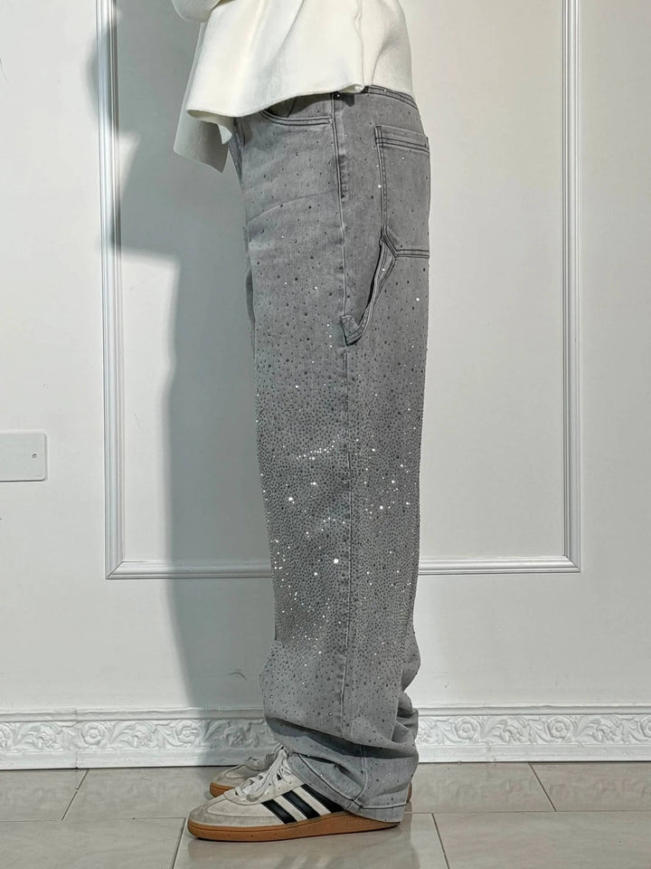 Violette™ - High-waisted wide-leg trousers with button pockets