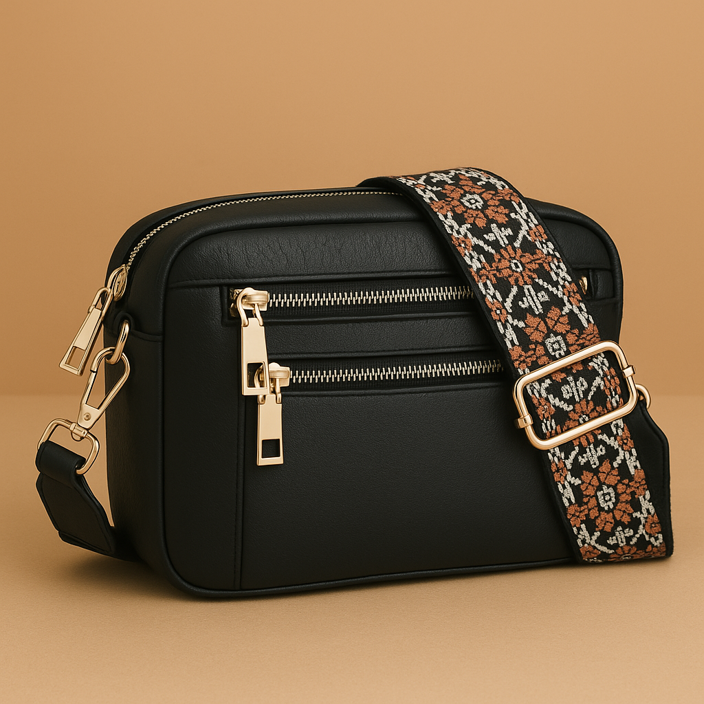 Nylah Shoulder Bag with Colorful Straps