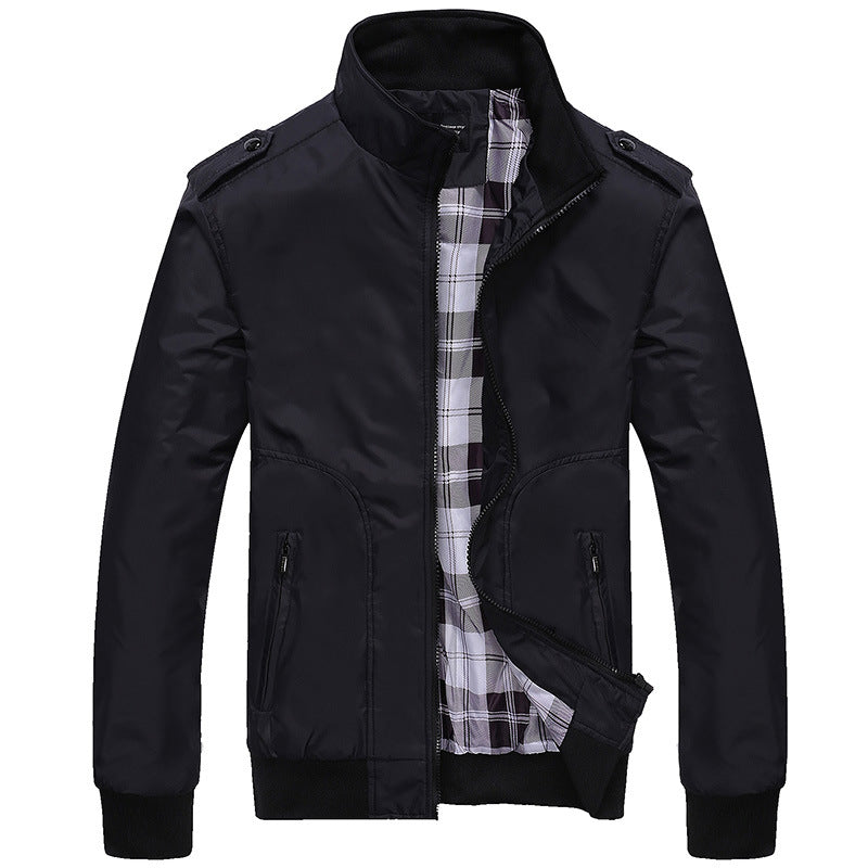 Men's Long-Sleeve Jacket with Pockets