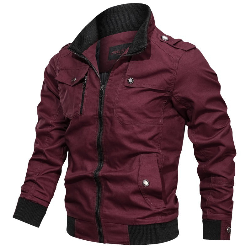 Men's long-sleeve jacket with pockets