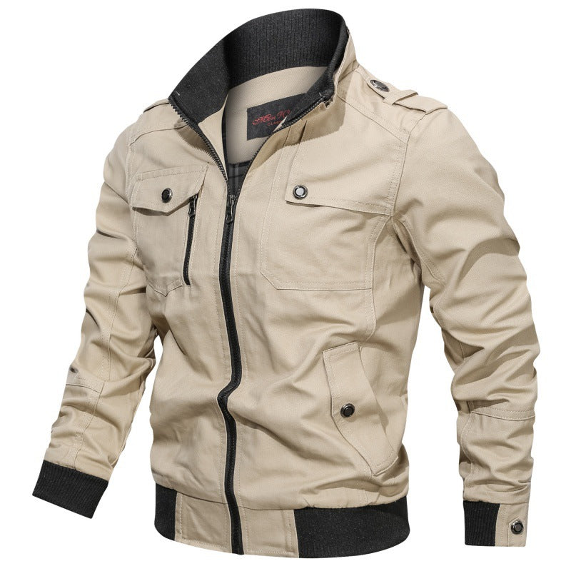 Men's long-sleeve jacket with pockets