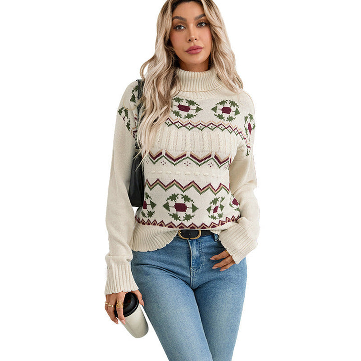 Women's Long-Sleeve Turtleneck Sweater