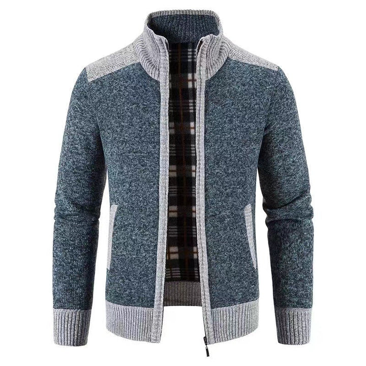 Men's long-sleeve zip jacket with pockets