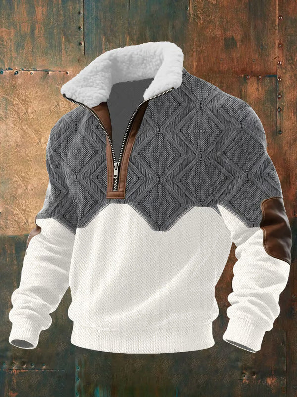 SILVORO | Fleece pullover with high collar