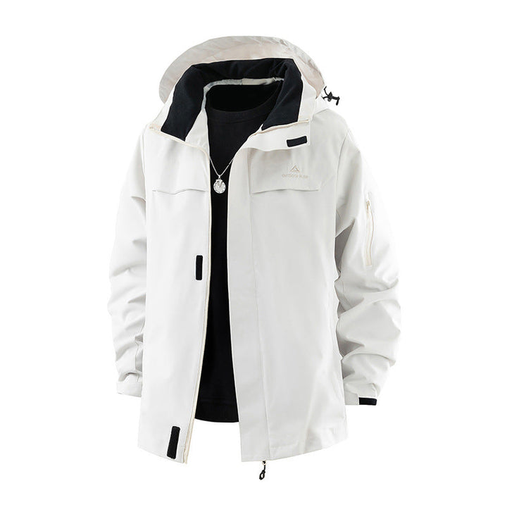 Women's Hooded Jacket with Drawstring and Pockets