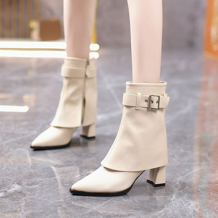 Women's block-heel ankle boots