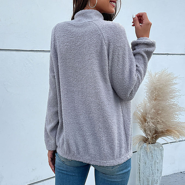 Women's long-sleeve sweater with buttons