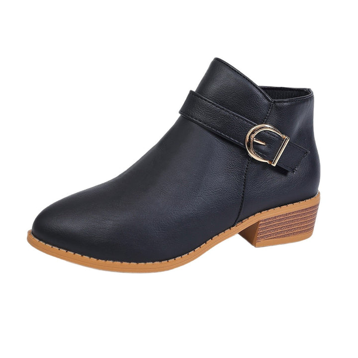 Women’s ankle boots with a cushioned footbed and practical zipper