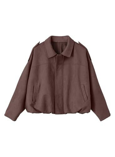 Women's oversized jacket with practical pockets